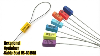 Hexagonal Disposable Cable Seals Secure Packages