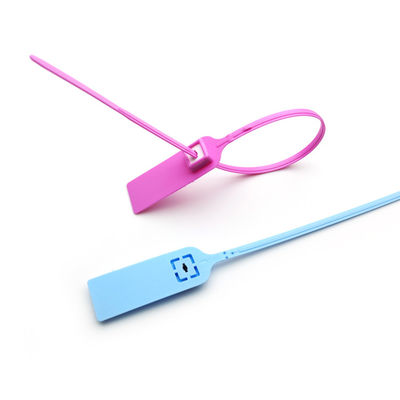 Pull Tight Plastic Seal Metal Insert Flat Tail Disposable Custom Security Seal Tag