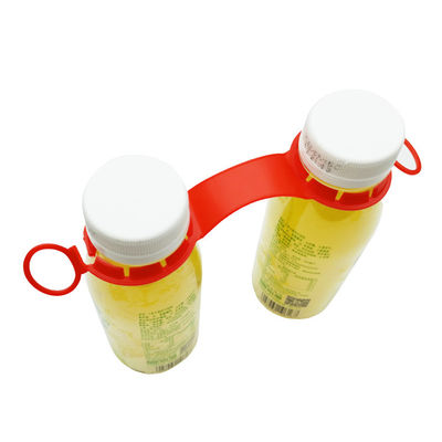 Blue US-HDF36X42F Plastic Bottle Clip Carrier Plastic Promo Handle Average Weight 4.242 g / pc