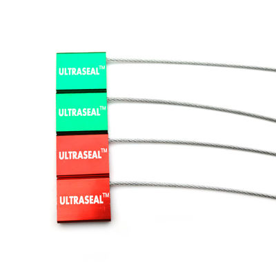 Markable Area 26*22mm US-CC181 Numbered Shipping Container Steel Cable Aluminium Security Cargo Seals Lock