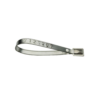 118*8.2*0.7 mm Pull Tight Locking Metal Safety Seal for US-MS01 Shipping Container