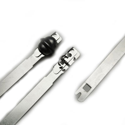 Tensile Strength 460 N 46.94 KG US-MS03 Serial Numbered Tamper Proof Security Metal Strap Seal for Containers