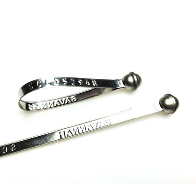 216 mm Fixed Length Self-locking Metal Clip Strap Seal with Markable Area 150*8 mm