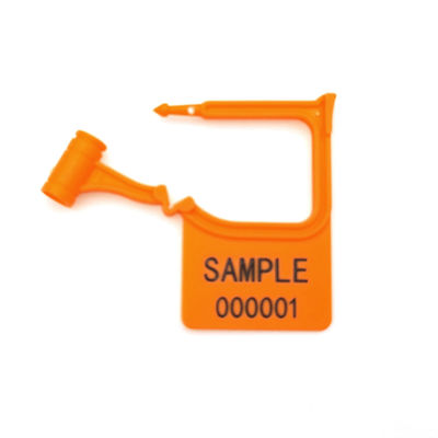 Black US-PSP01 Mini Plastic Hang Tag Indicative Padlock Security Seal with Laser Print