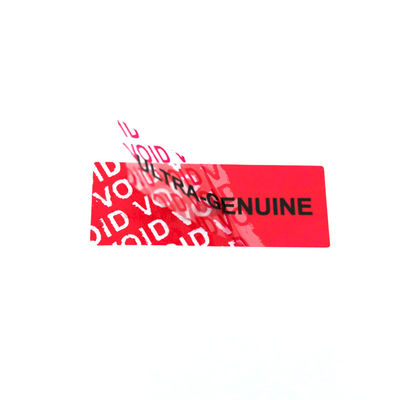 Silver Tamper Evident Glossy Matte Security Void Label Stickers for Tamper Resistance