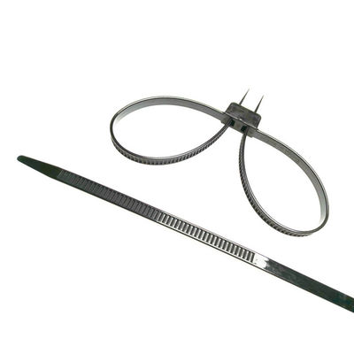 US-NHC12X690 Pull Tight Cable Tie Police Security Double Flex Plastic Nylon Handcuffs