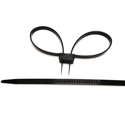 12*690 mm Self-locking Pull Tight Police Security Double Flex Plastic Nylon Handcuffs
