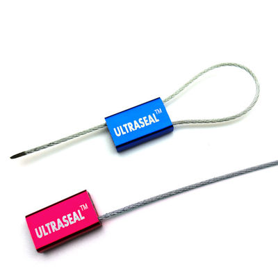1.5mm Diameter Wire Mini Pull Tight Cable Seal for Logistics 24*14.6*6 mm Tensile Strength 1.96 KN 200 KG
