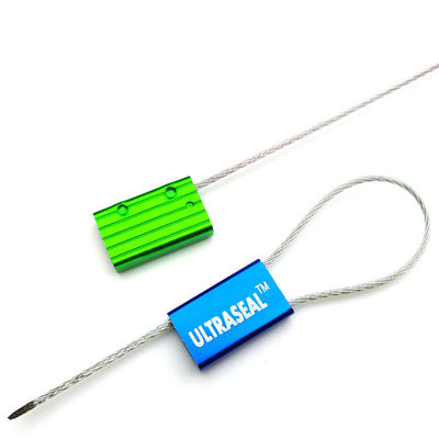 1.5mm Diameter Wire Mini Pull Tight Cable Seal for Logistics 24*14.6*6 mm Tensile Strength 1.96 KN 200 KG