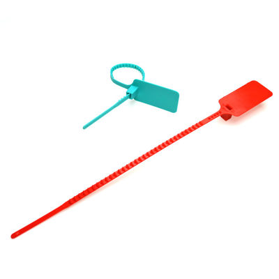 Black 300mm Custom Plastic Seal for Garment and Shoes Security Average Weight 4.45 g/pc