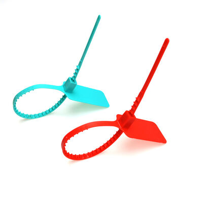 Black 300mm Custom Plastic Seal for Garment and Shoes Security Average Weight 4.45 g/pc