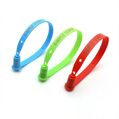 200mm Fixed Length Orange Plastic Ring One Time Safety Container Truck Seal for Cargo