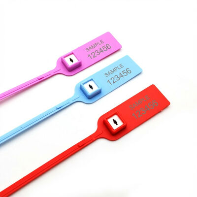 Pull Tight Plastic Seal Metal Insert Flat Tail Disposable Custom Security Seal Tag
