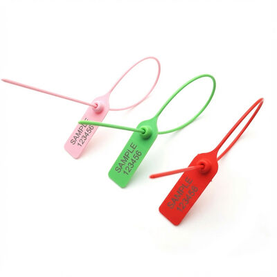 Secure Packaging US-PS320R Adjustable Length Pull Tight Plastic Seal with Metal Insert