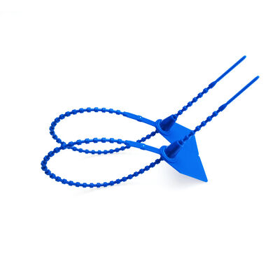 US-PS350B Tamper Evident Logistics Beaded Plastic Seal for Adjustable Length Self Locking