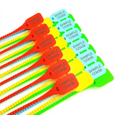 Self-locking PP Strip Seal with Marking Area L 33 * W 25 mm and Custom Plastic Tag